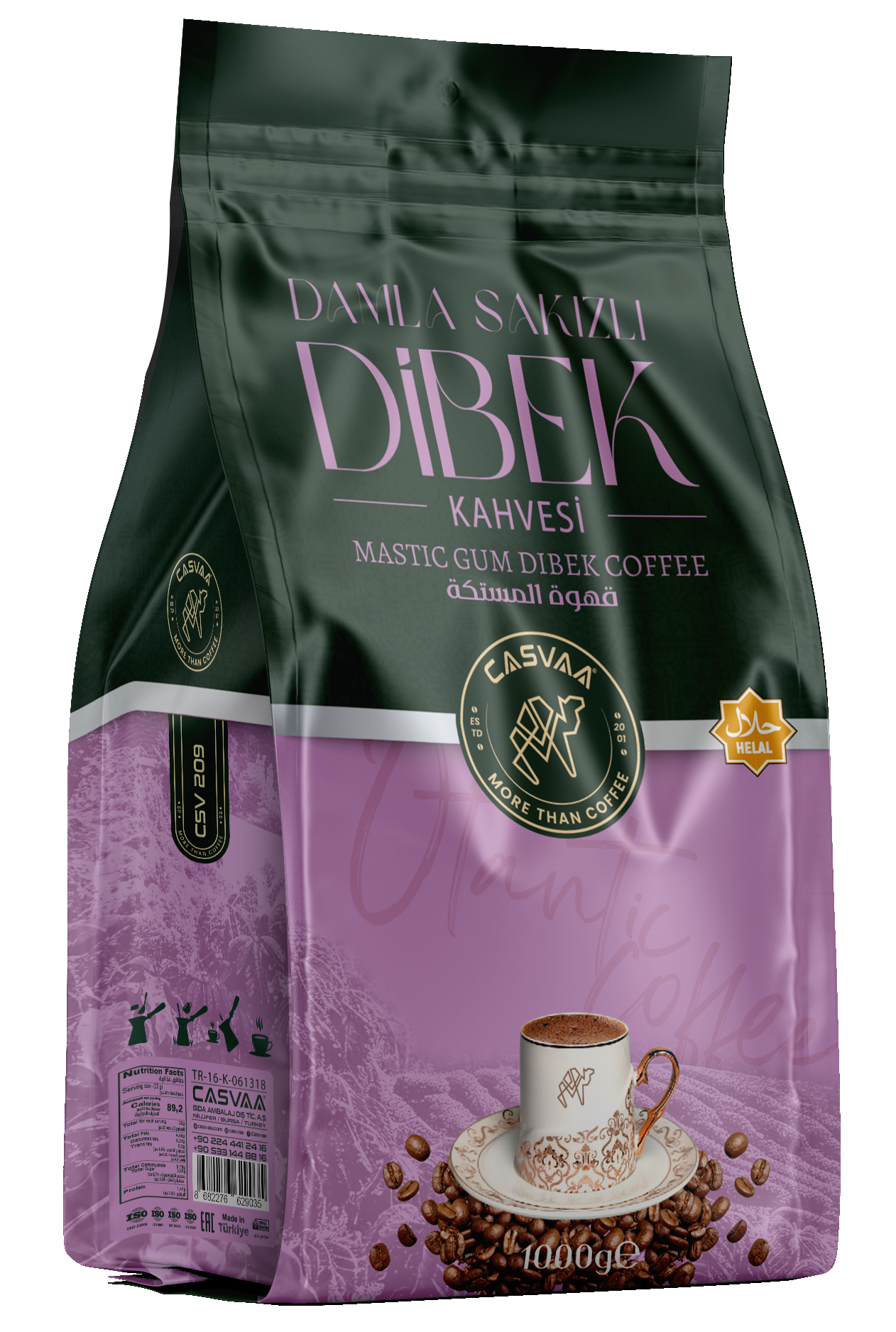 Damla Sakızlı Otantik Kahve - 1000Gr